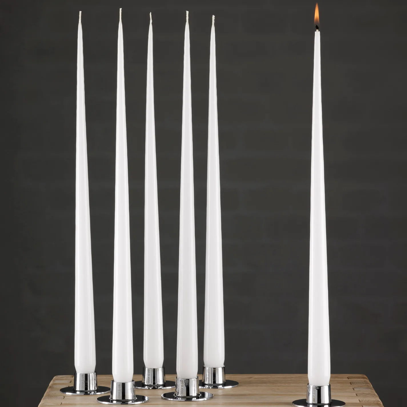 ester & erik ljus lackad 4-pack, pure white, 32 cm ester & erik
