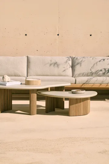 Boomerang soffbord - Teak, 90x61 cm - Ethnicraft
