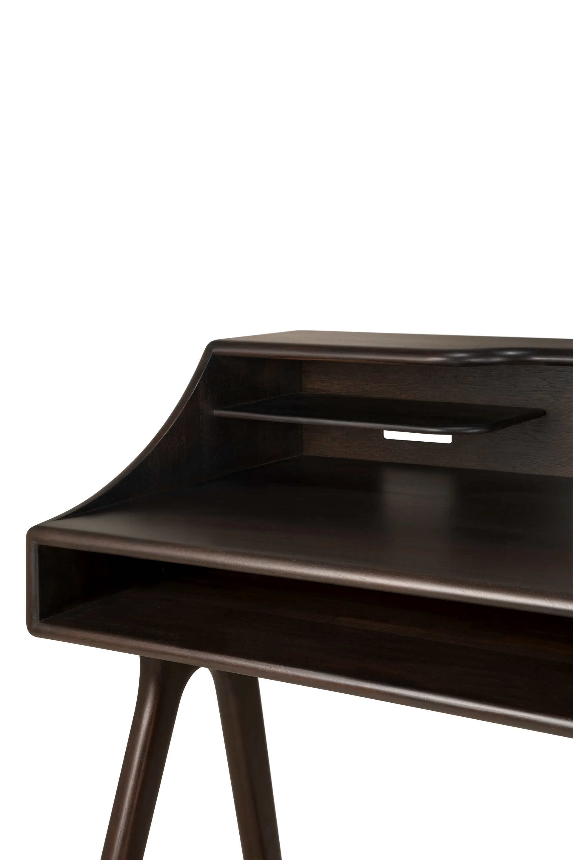 Flow skrivbord, Rose brown mahogany, 140x55 cm Ethnicraft