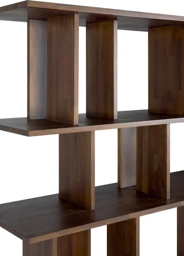 Irregular hylla - Mörkbetsad teak large - Ethnicraft