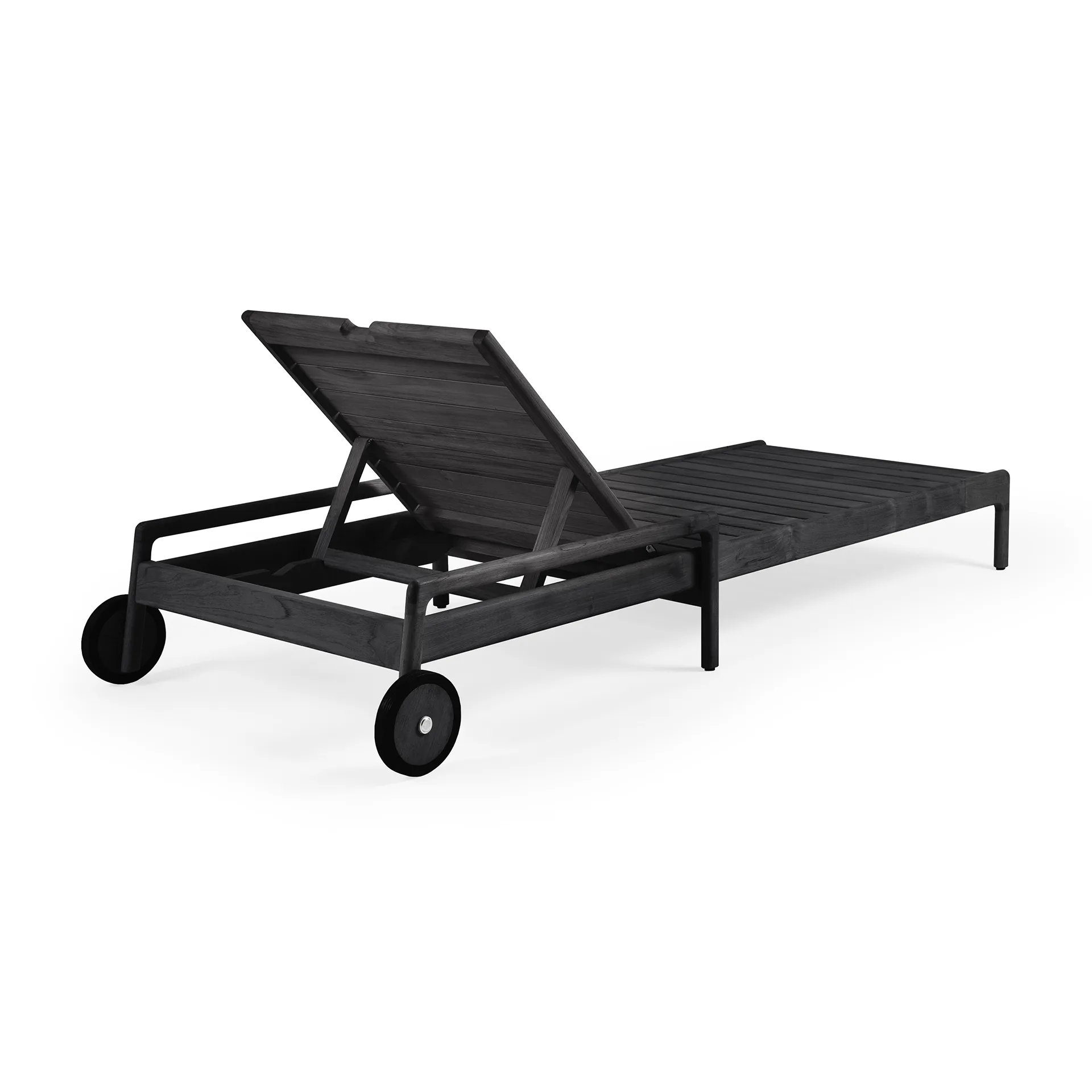 Jack outdoor solsäng svartbetsad teak, Exkl. dyna Ethnicraft