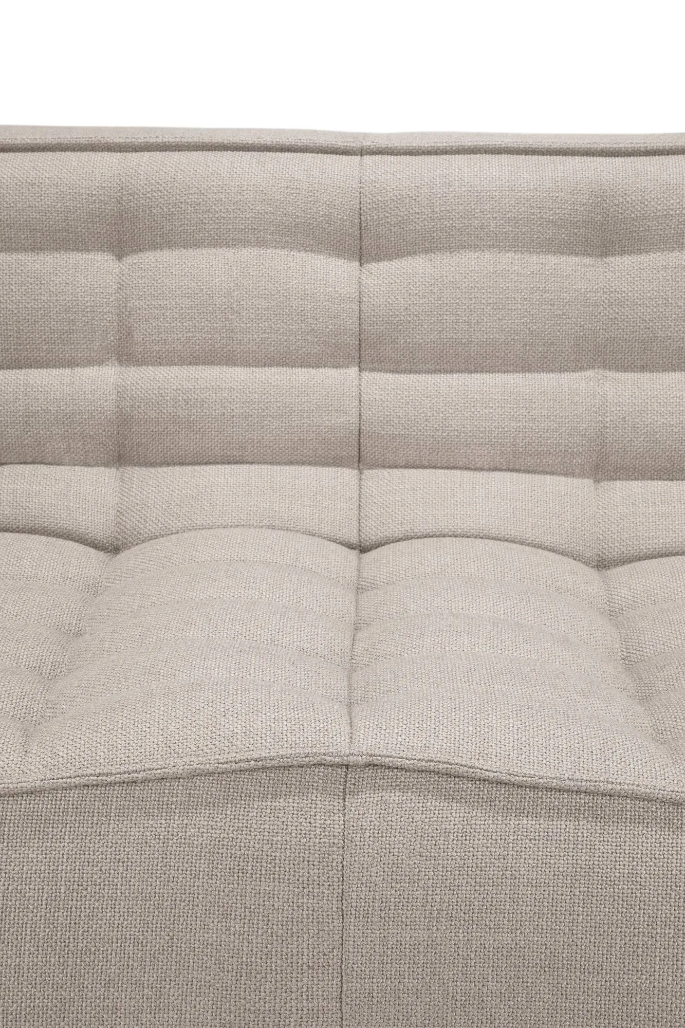 N701 soffa 2-sits, Beige, med armstöd Ethnicraft