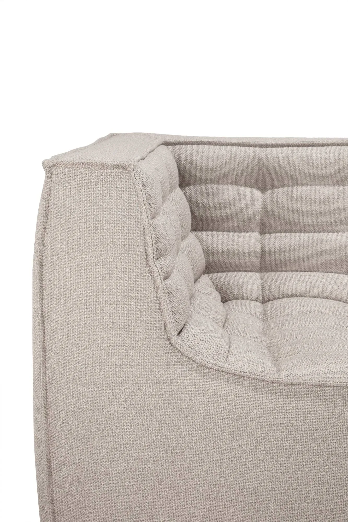 N701 soffa 3-sits, Beige, med armstöd Ethnicraft