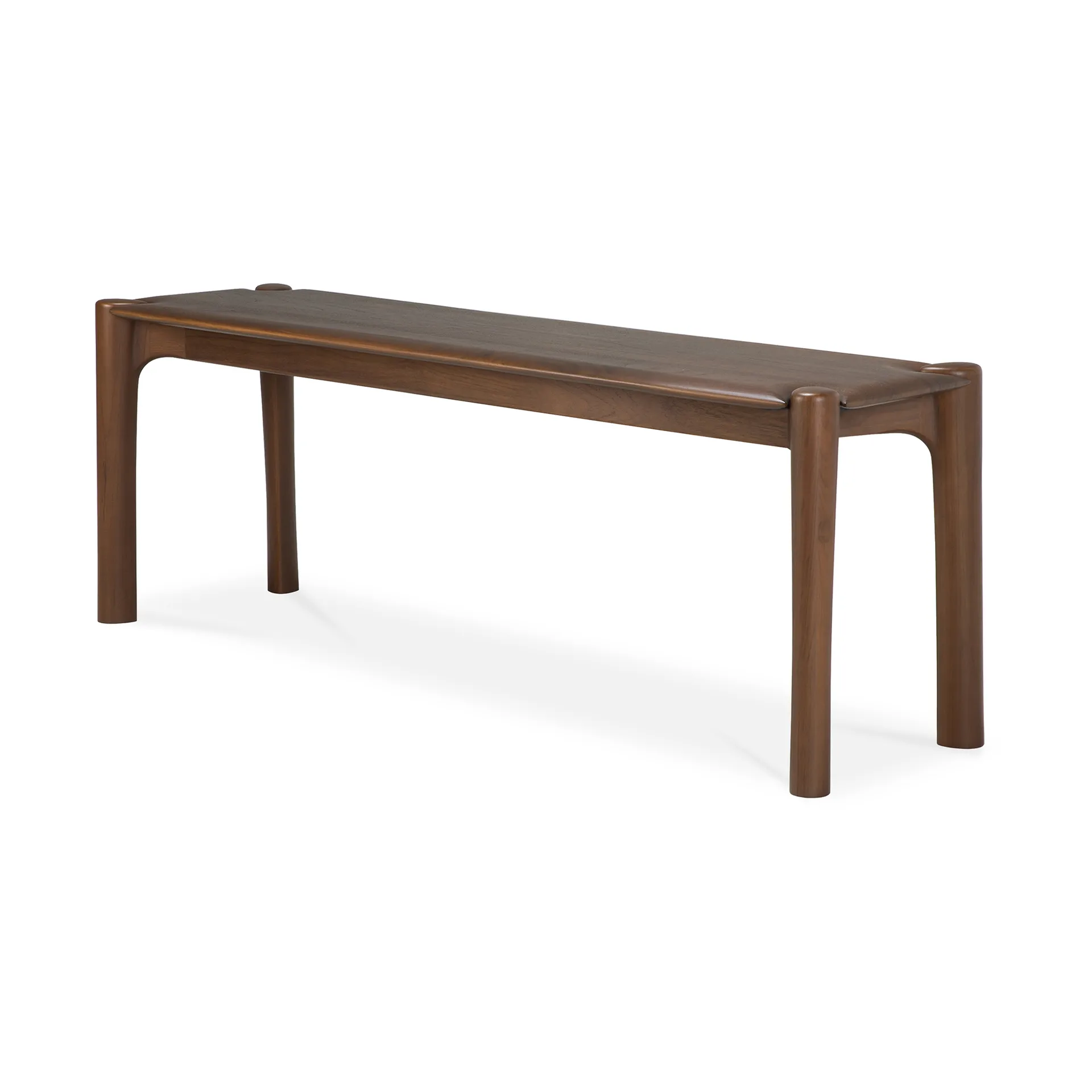 PI bänk 146x35 cm, Lackad teak brown Ethnicraft
