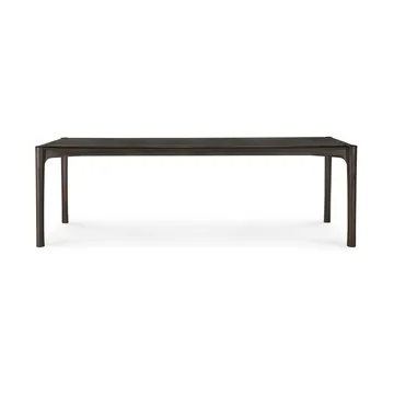 PI matbord - Dark brown teak, 240x100 cm - Ethnicraft