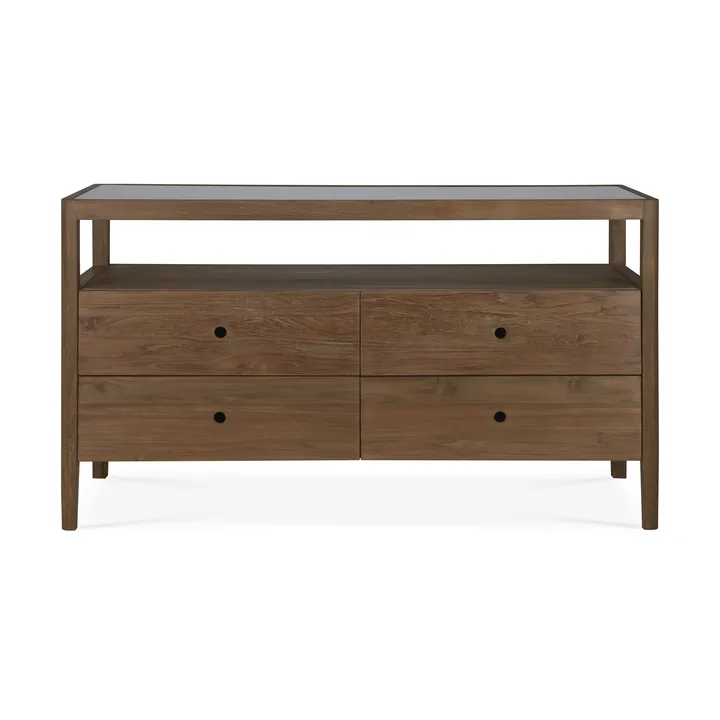 Spindle byrå - Teak, 4 lådor - Ethnicraft