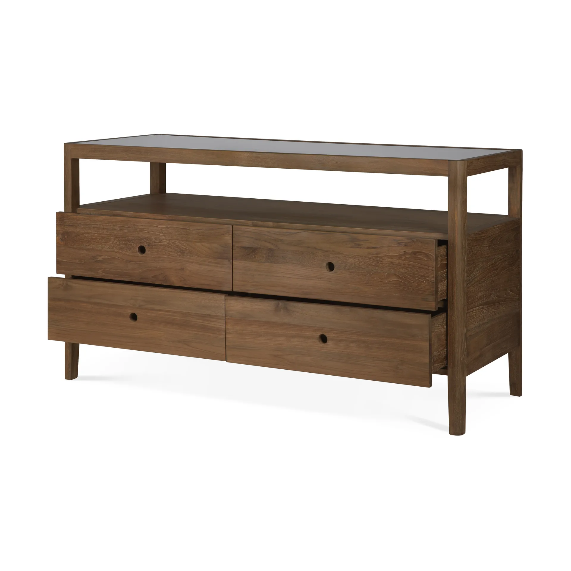 Spindle byrå, Teak, 4 lådor Ethnicraft