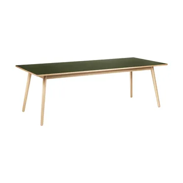 C35C matbord 95x220 cm - Olive linoleum-oak nature waterbased laquer - FDB Møbler