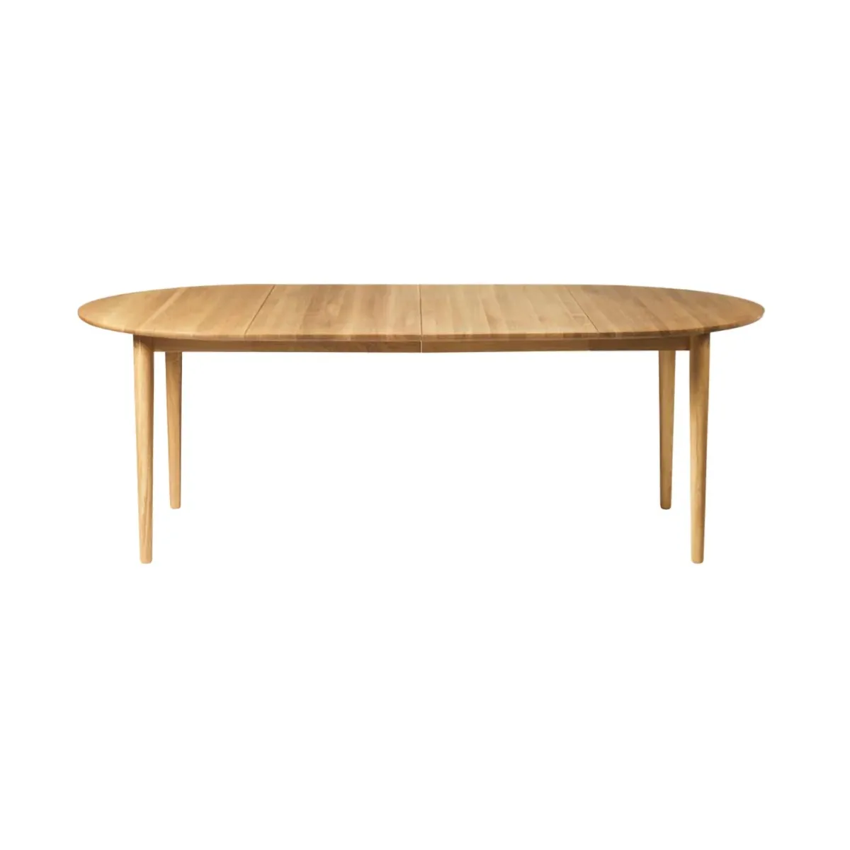 C62E Bjørk matbord 2 iläggsskivor, Oak solid oiled FDB Møbler