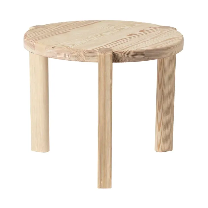 D108 Ragnesminde soffbord Ø48 cm - Pine untreated - FDB Møbler