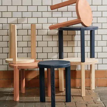 D108 Ragnesminde soffbord Ø48 cm - Pine untreated - FDB Møbler
