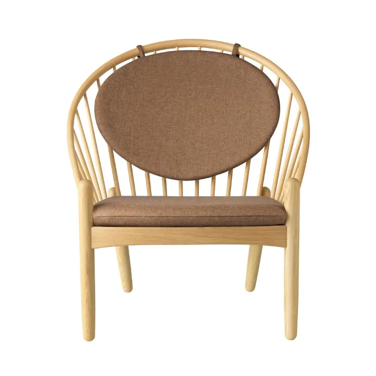 J166 Jørna stol, Oak lacquered-brown FDB Møbler