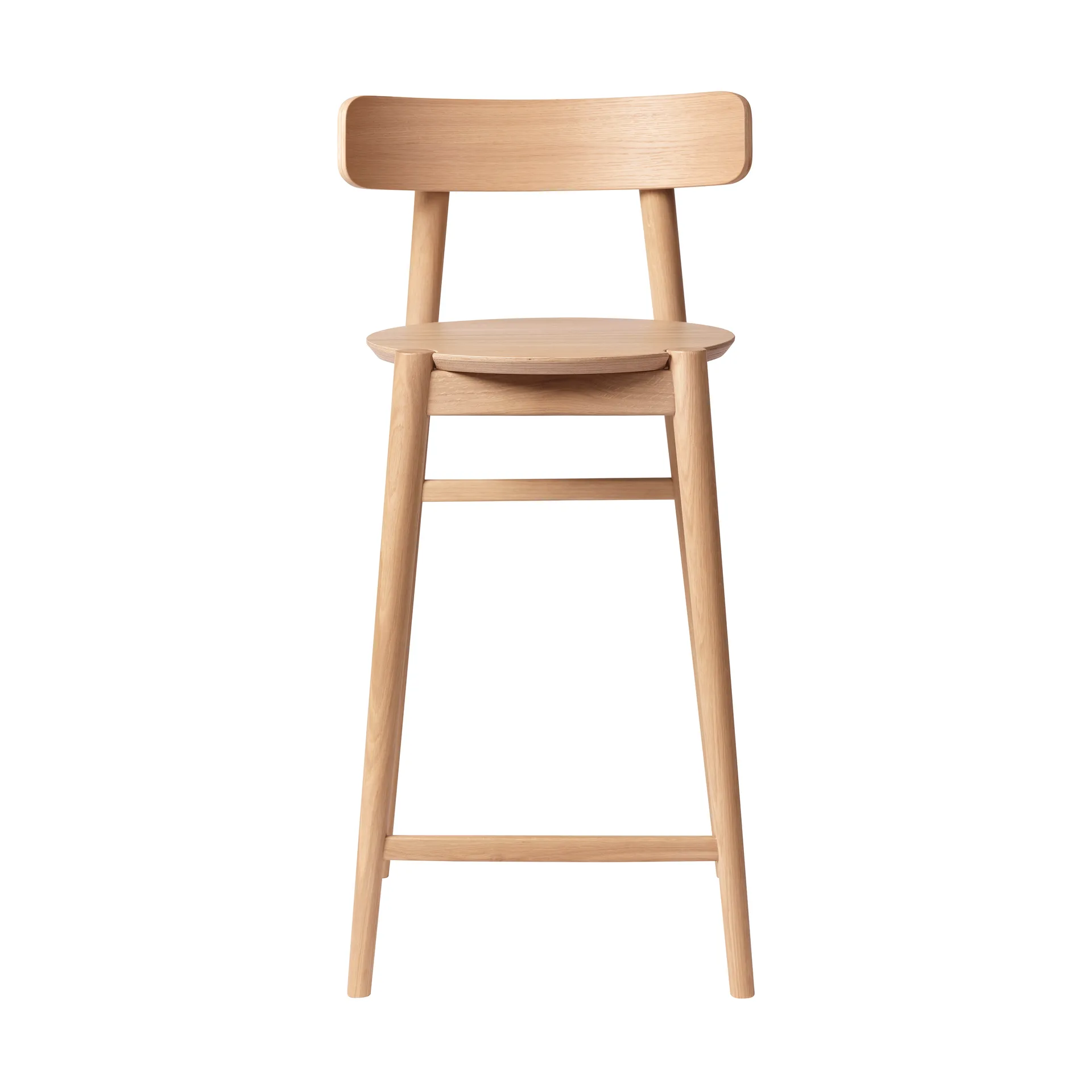 J185 Øst barstol 65 cm, Oak nature lacquered FDB Møbler