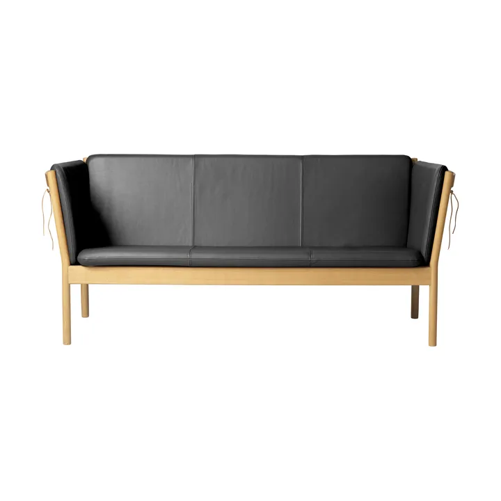 L45 MK154 soffa - Lackerad ek-läder svart - FDB Møbler