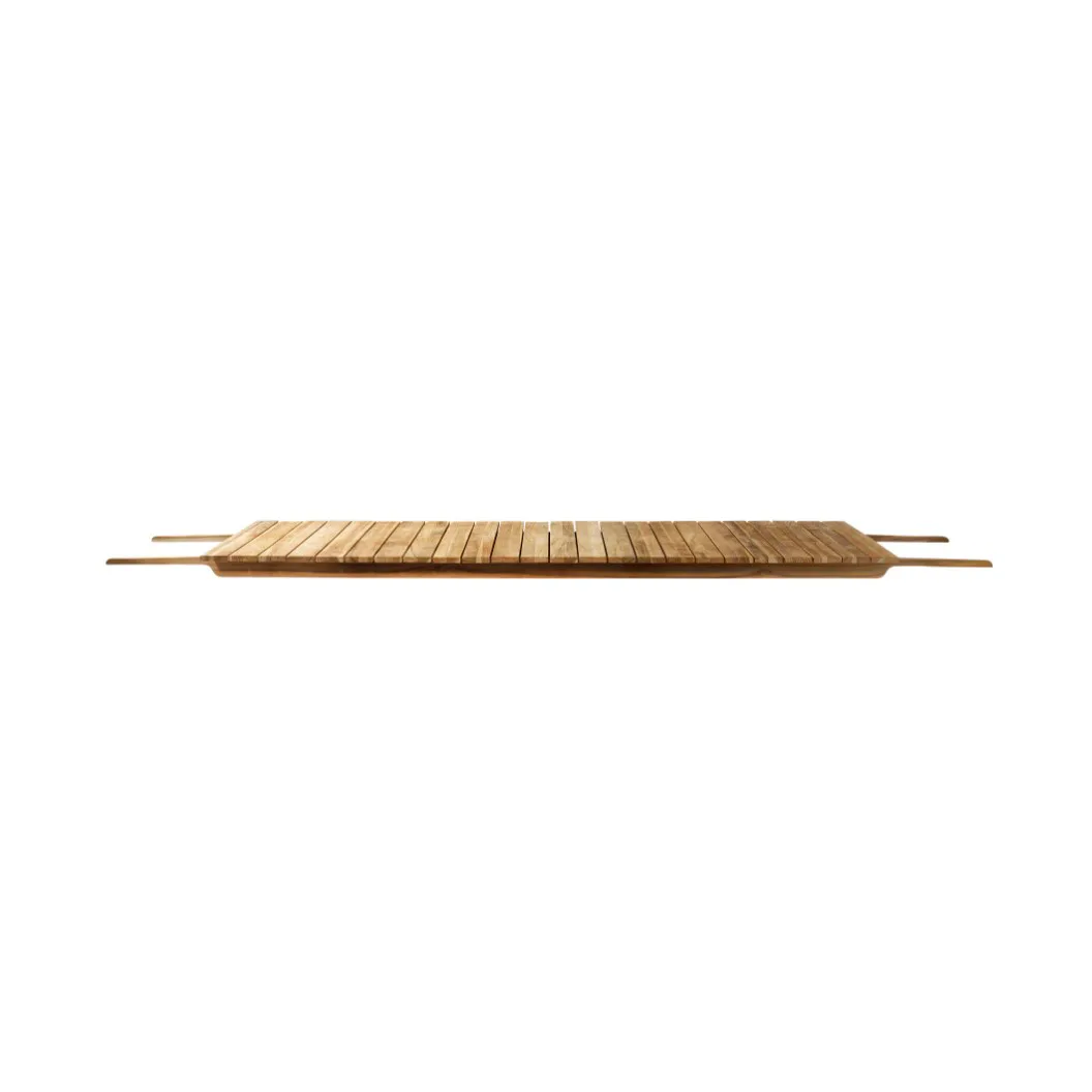 M4 Sammen Central Plate M2/M3 iläggsskiva, 90x185 cm teak non treated FDB Møbler