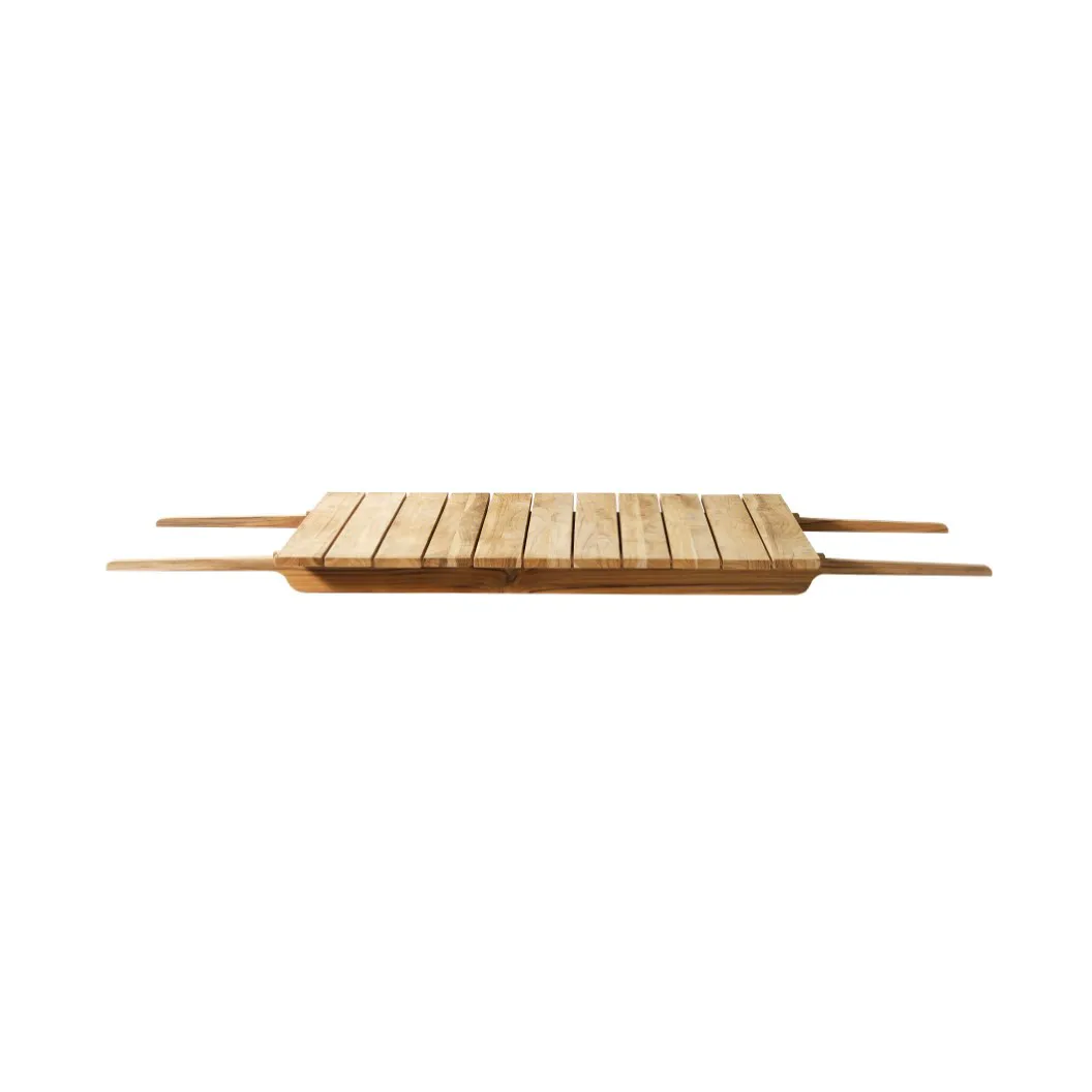 M4 Sammen Central Plate M2/M3 iläggsskiva, 90x84 cm teak nature oiled FDB Møbler