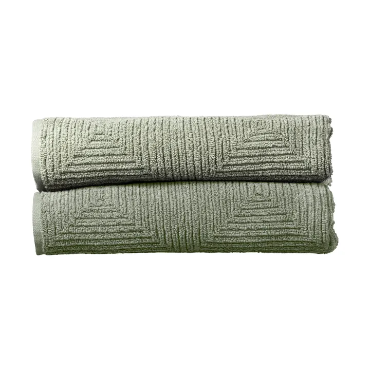 R33 Kirkeby handduk 2-pack - Sea spray - FDB Møbler
