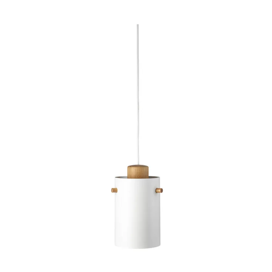U10 Asnæs pendel, Oak nature lacquered-vit FDB Møbler