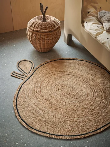 Apple braided jutematta - Natural - Ferm Living