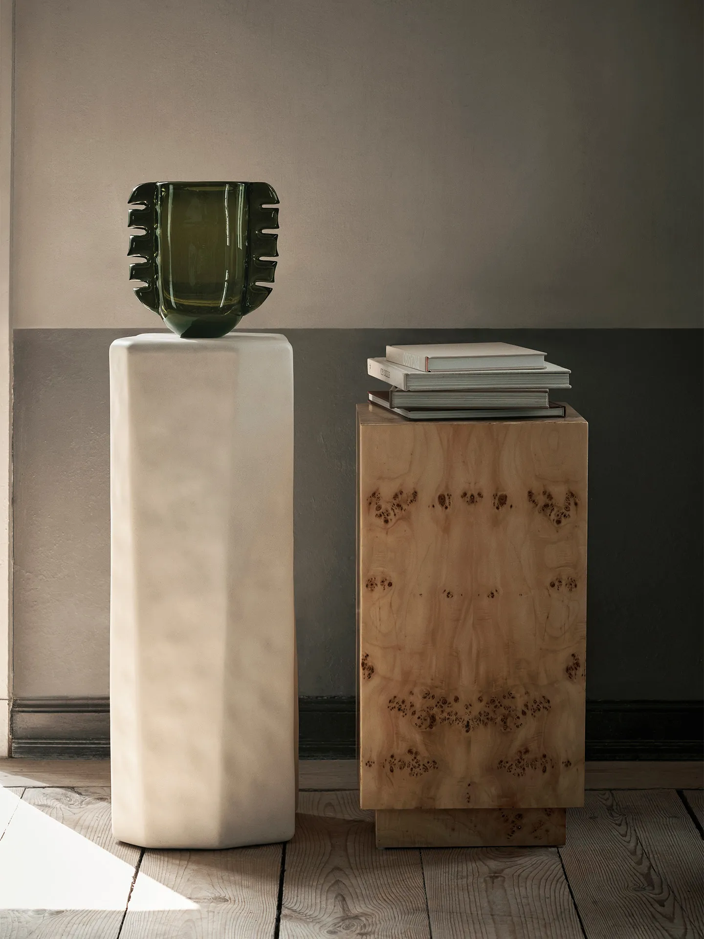 Burl Side Table piedestal, Natural Ferm Living