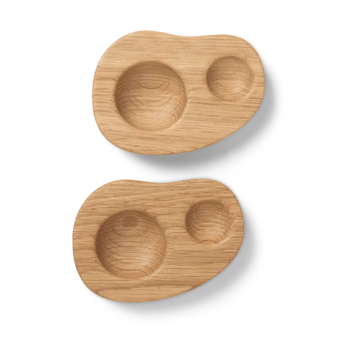 Cairn äggkopp 2-pack - Oak - Ferm Living