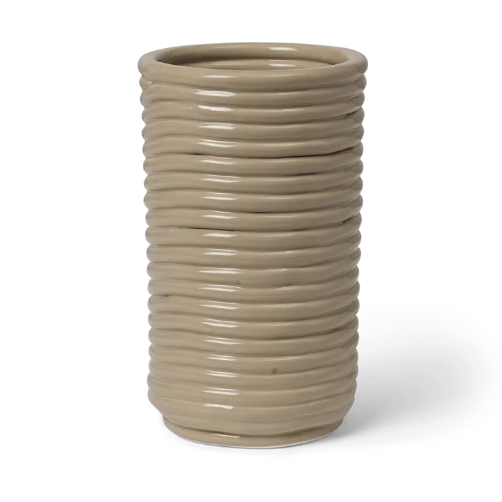 Corduroy vas 21 cm - Cashmere - Ferm Living