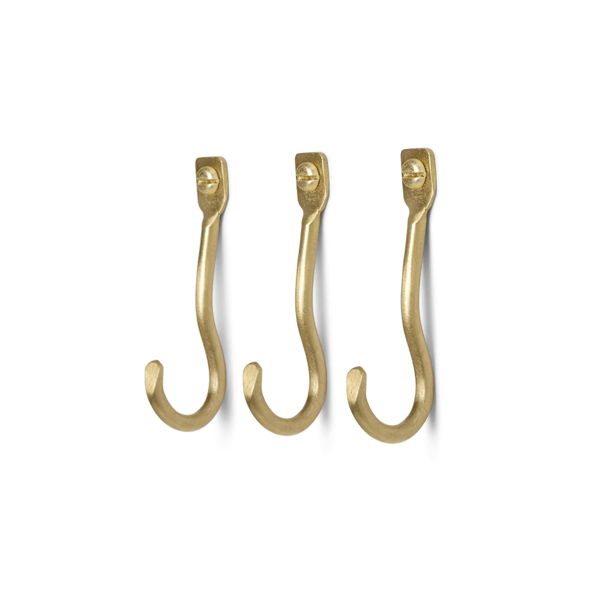 Curvature krok 3-pack, Mässing Ferm Living