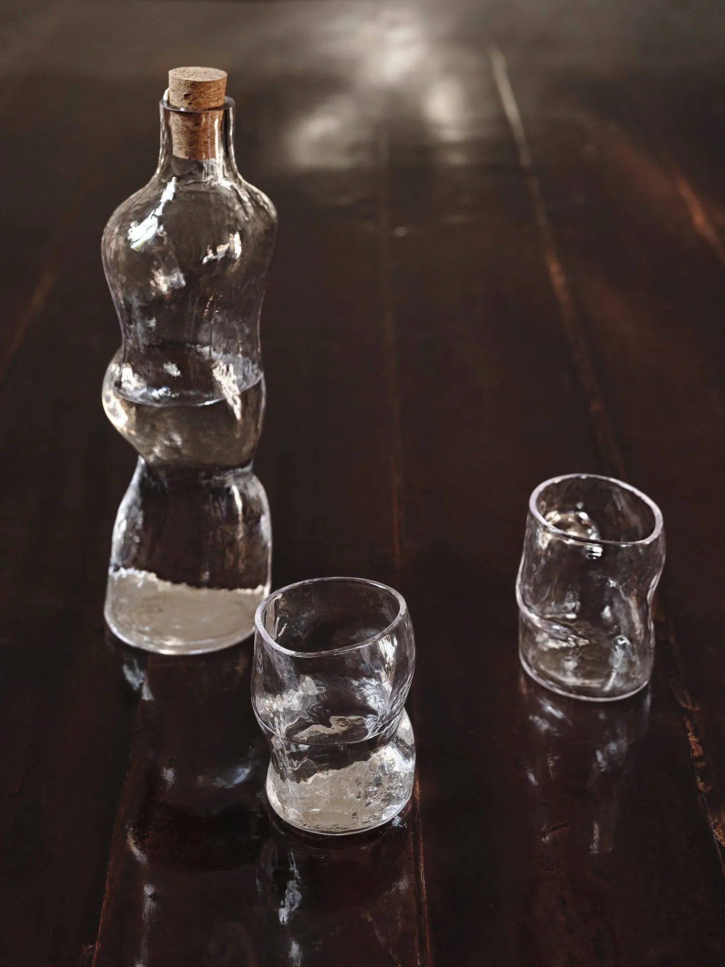 Dimple karaff 1 L, Clear Ferm Living