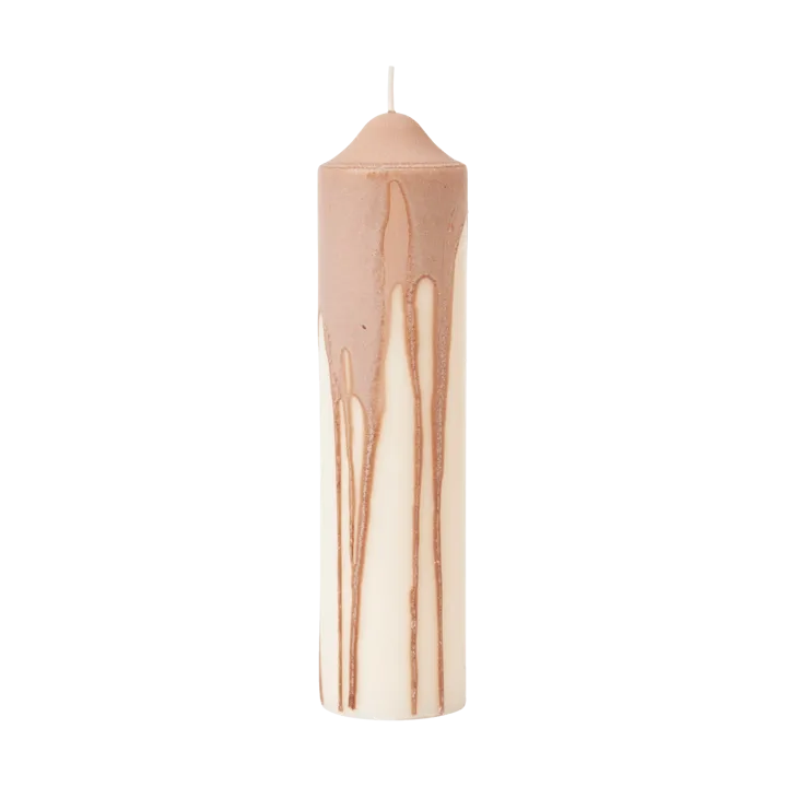 Dryp blockljus - Beige, 20 cm - Ferm Living