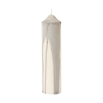 Dryp blockljus - Warm Grey, 20 cm - Ferm Living