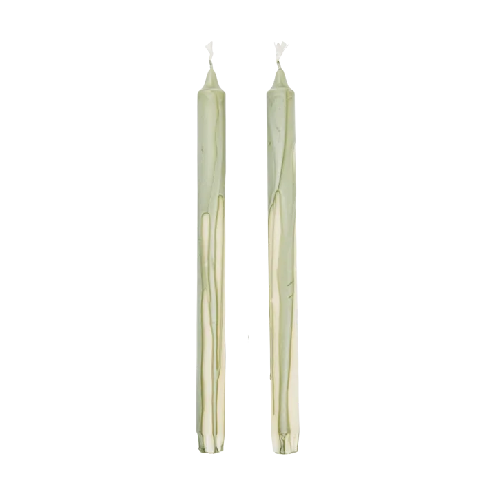 Dryp stearinljus 2-pack - Tea Green - Ferm Living