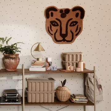 Ferm förvaringslåda med lock papper 2-pack - Brun - Ferm Living
