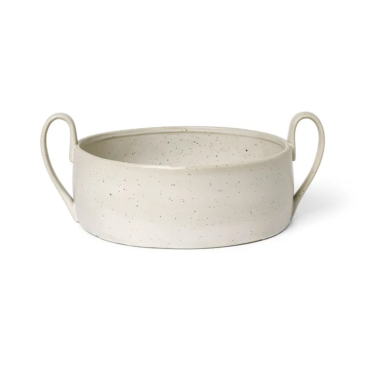 Flow Centrepiece skål - Off-white speckle - Ferm Living