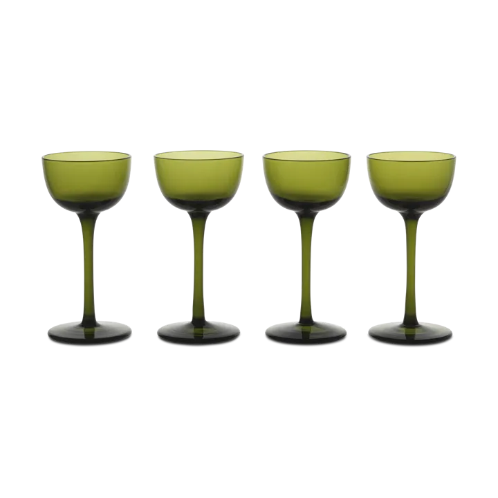 Host likörglas 4-pack - Moss Green - Ferm Living