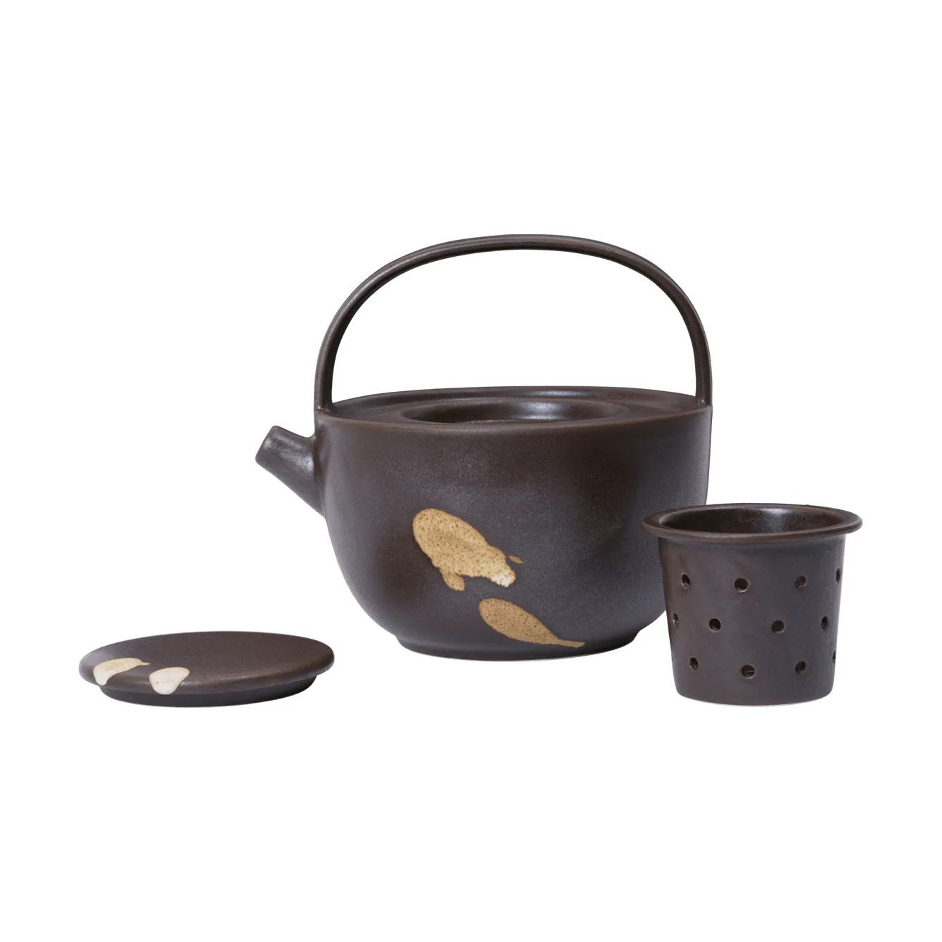 Koyo tekanna 0,85 L, Dark brown-buff Ferm Living