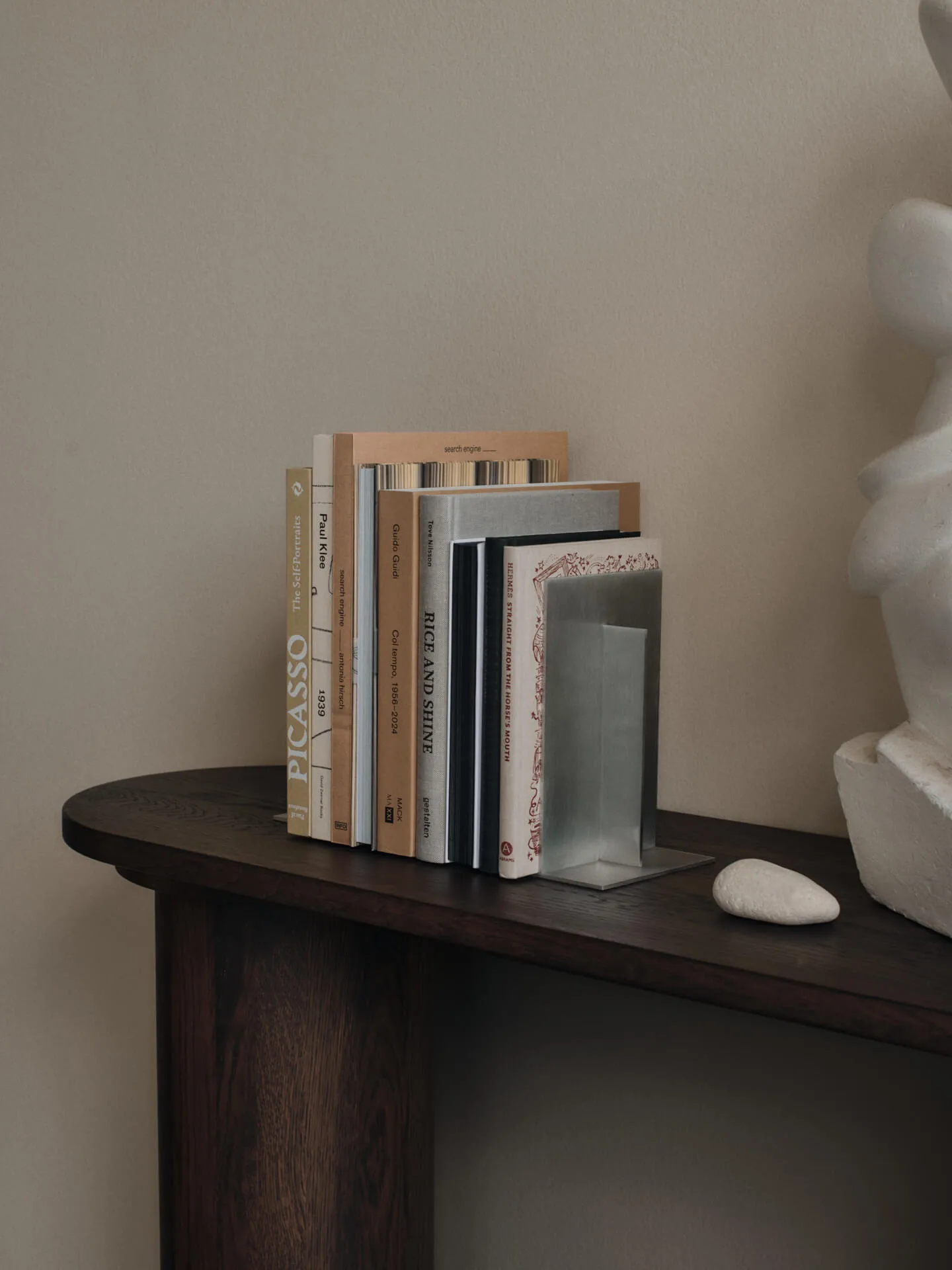 Lager bokstöd 2-pack, Aluminium Ferm Living