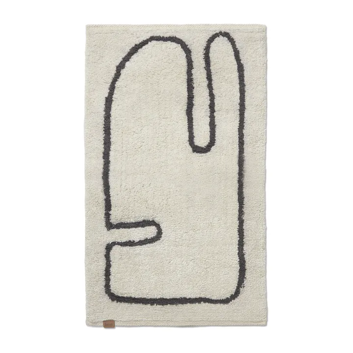 Lay badrumsmatta 50x70 cm - Off white-coffee - Ferm Living