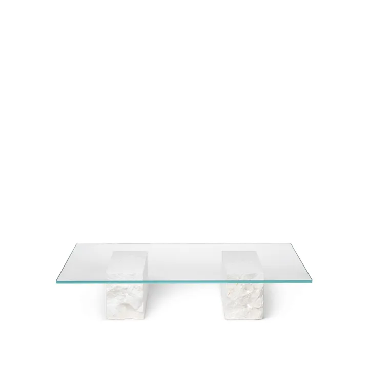 Mineral soffbord - glas, bas i marmor - Ferm Living