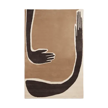 Pose matta - Coffee-off white, 200x300 cm - Ferm Living