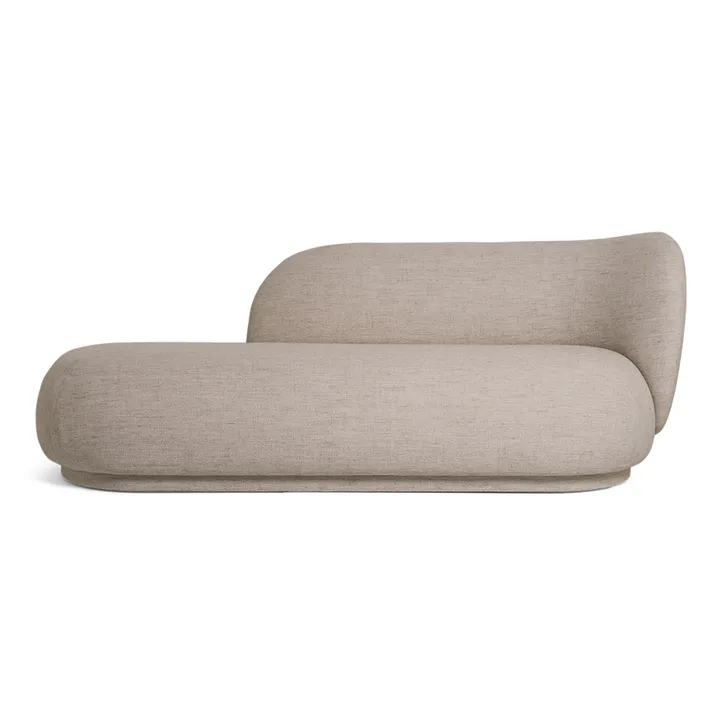 Rico divan schäslong bouclé höger - Bouclé sand - Ferm Living