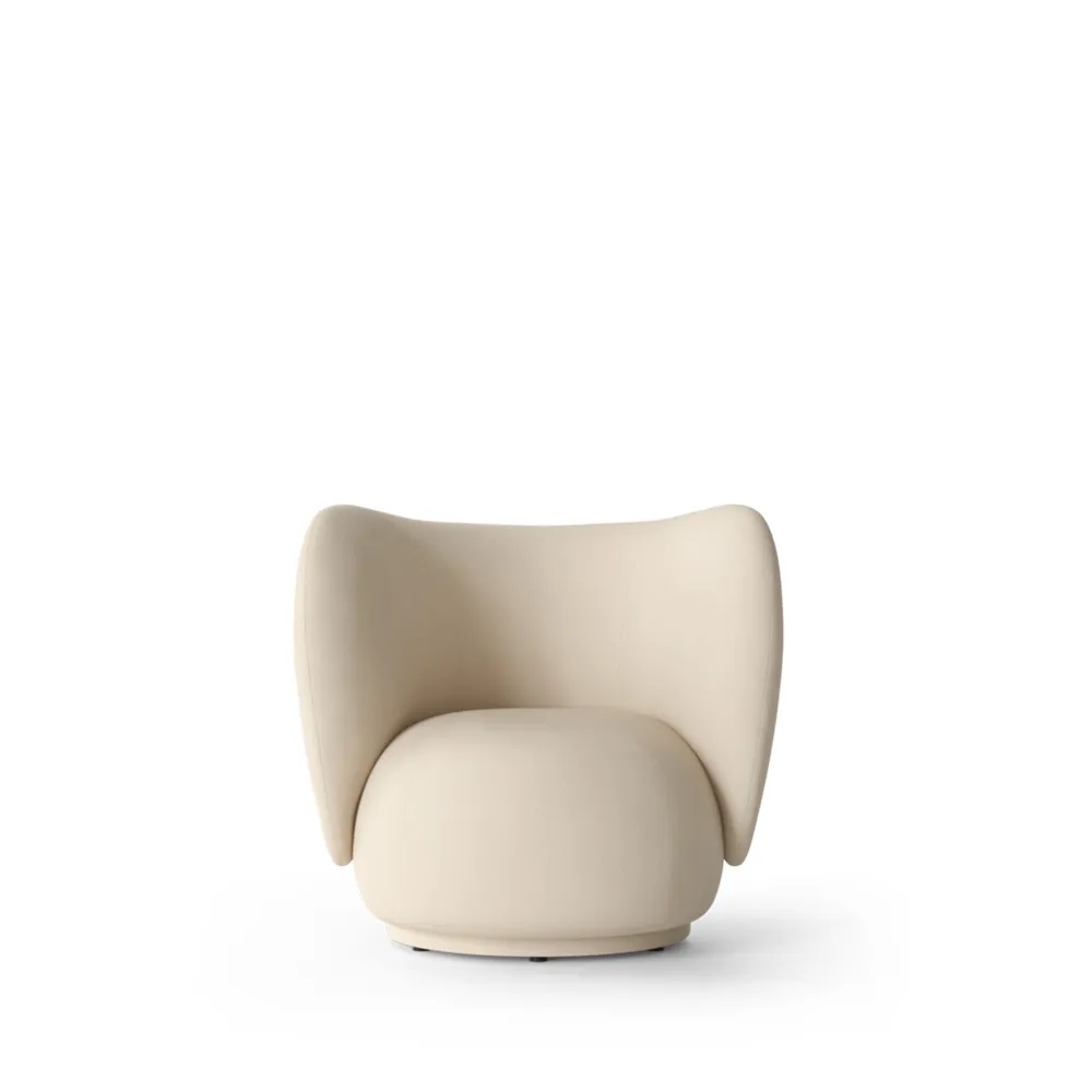 Rico lounge chair fåtölj, offwhite, brushed Ferm Living