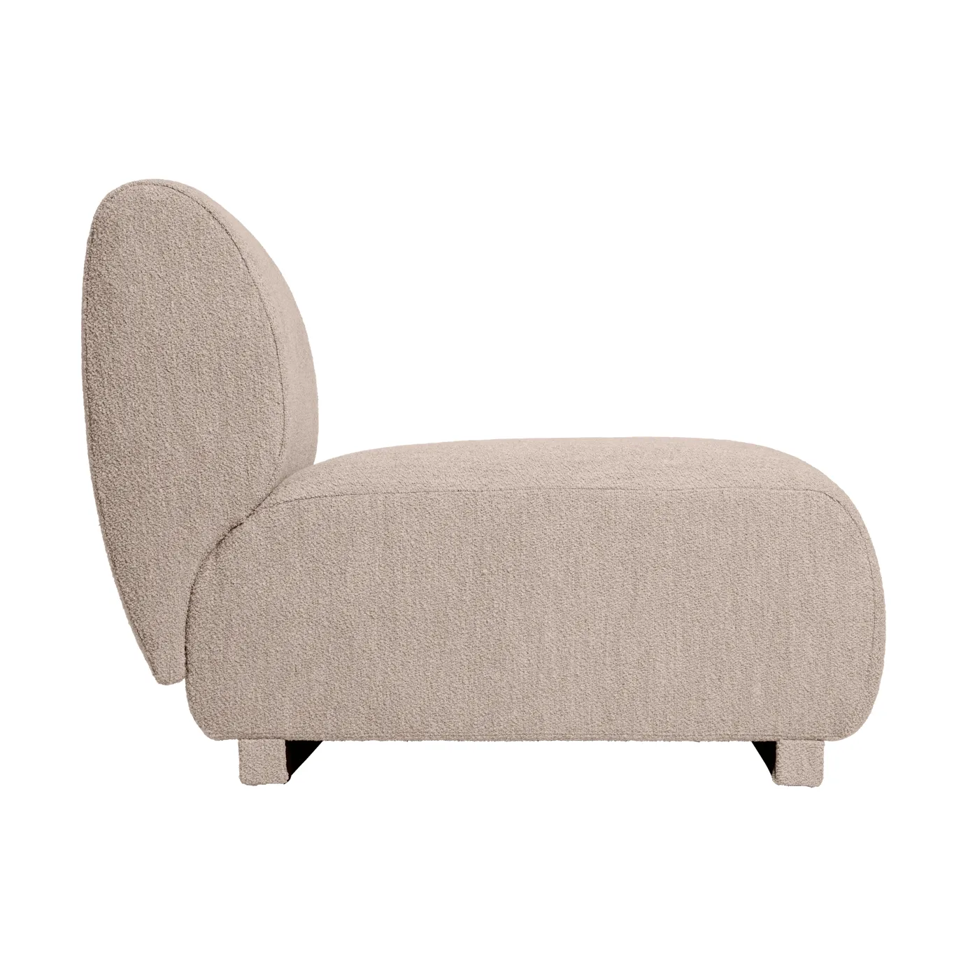 Rico open soffmodul R, Soft bouclé-natural Ferm Living