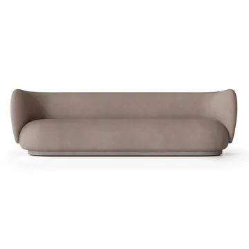 Rico soffa 4-sits - Brushed warm grey - Ferm Living