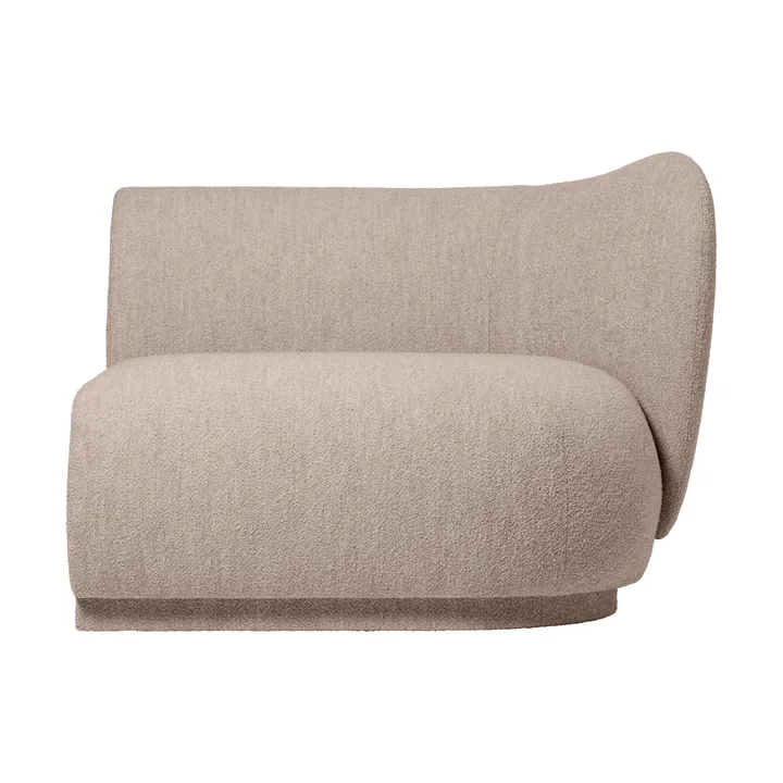 Rico soffmodul armrest R Soft Bouclé - Natural - Ferm Living
