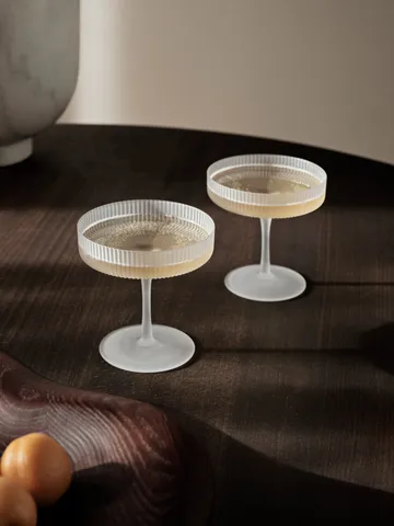 Ripple champagneglas 2-pack - Frosted - Ferm Living
