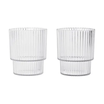 Ripple kids glas - Clear, 2-pack - Ferm Living