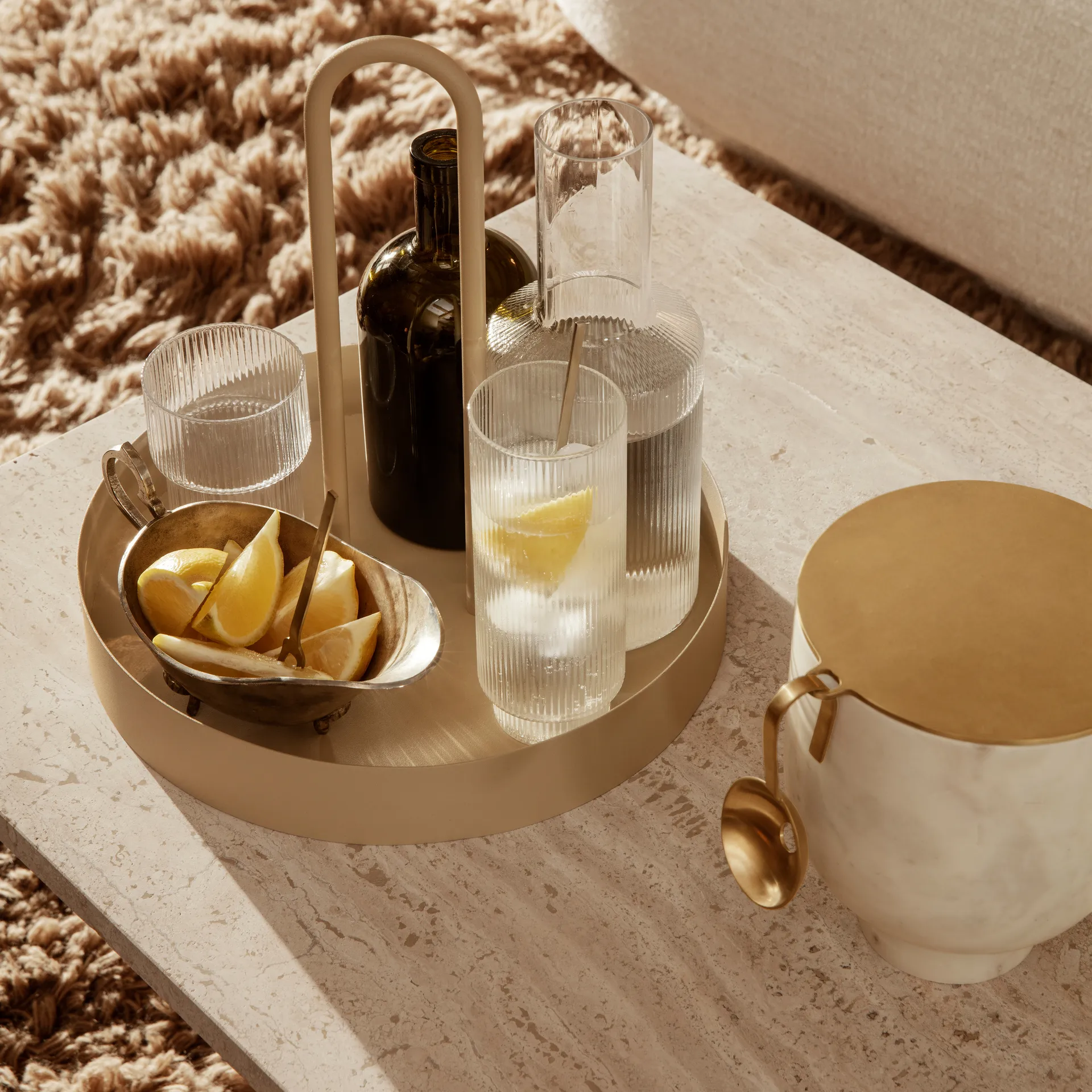 Ripple long drink glas 4-pack, klar Ferm Living