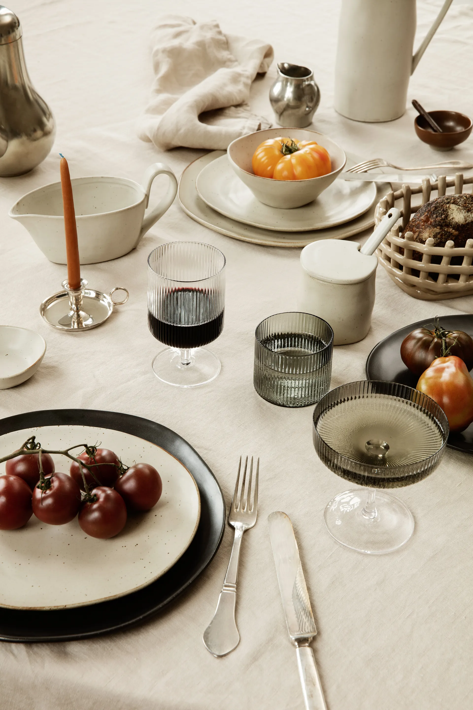 Ripple vinglas 2-pack, Klar Ferm Living