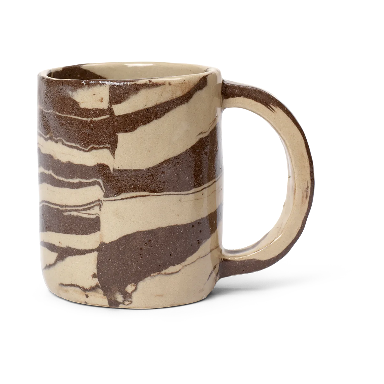 Ryu mugg tall 30 cl, Sand-brown Ferm Living