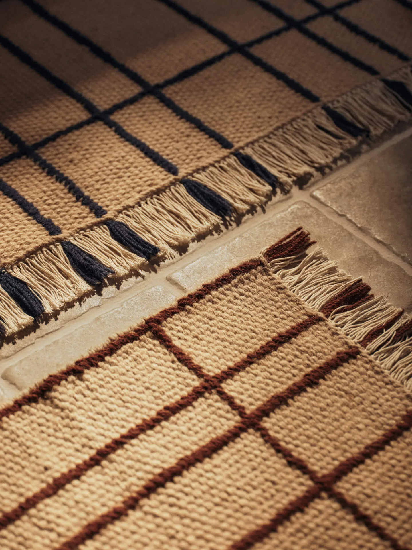 Sen matta, Parchment-indigo, 200x300 cm Ferm Living